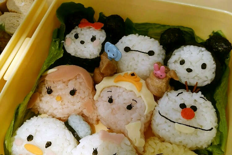 ディズニーツムツム キャラ弁 型紙付 レシピ 作り方 By Soraomma クックパッド 簡単おいしいみんなのレシピが349万品